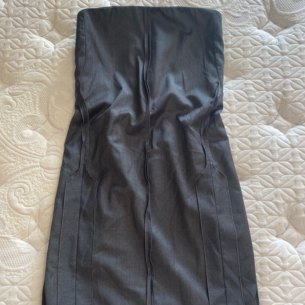 “OSKLEN” Strapless Exposed Seams Dress